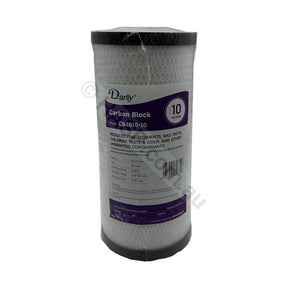 Carbon Block water filter cartridge, 10 micron, 4.5" x 10" Big Blue (FC-CB4510-10)