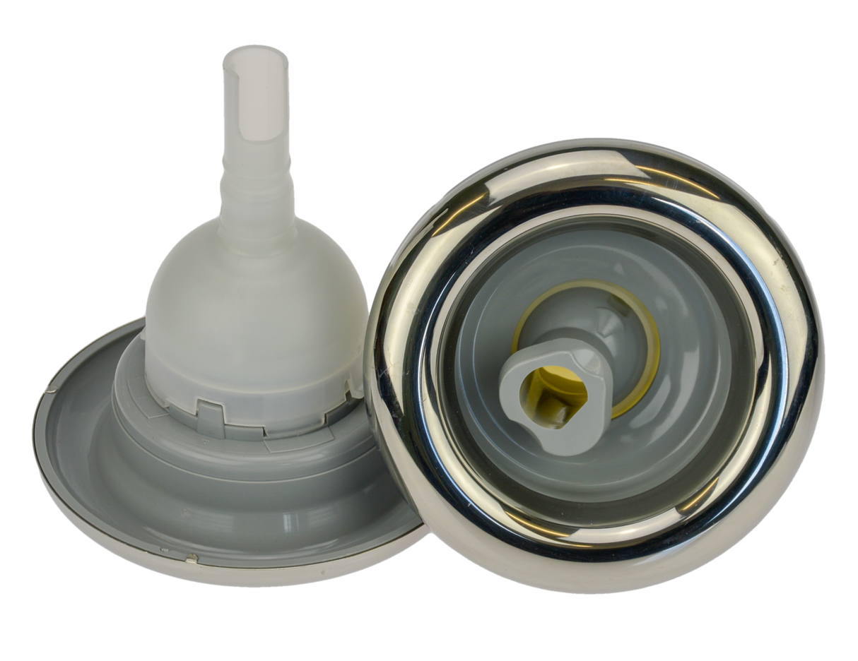 Pentair Cyclone Adjustable Roto Swirl Jet Barrel with Stainless Steel Escutcheon - 125-127mm - Heater and Spa Parts