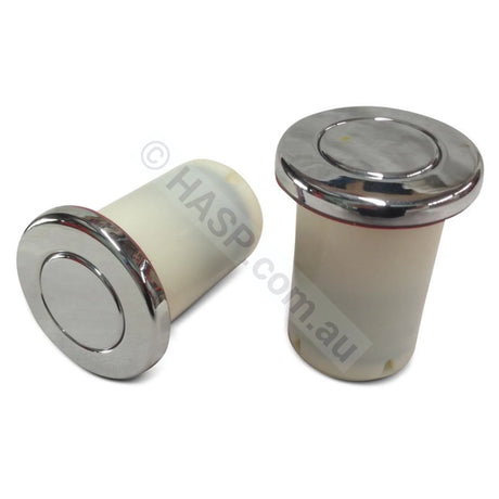 Chrome Air Button - Universal Spa Standard Retrofit - 46mm OD | 35mm Hole - Edgetec Enforcer - air