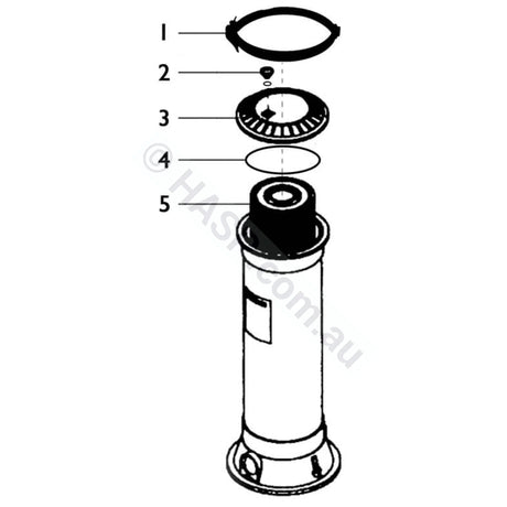 Dega / Quiptron / Onga Filter Lid Air Bleed - New Style - Heater and Spa Parts
