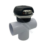 CMP Halo 2’’ Spa Jet Diverter Valve Kit - 50mm - Graphite Grey & Stainless - Pool & Spa