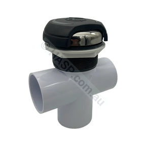 CMP Halo 2’’ Spa Jet Diverter Valve Kit - 50mm - Graphite Grey & Stainless - Pool & Spa