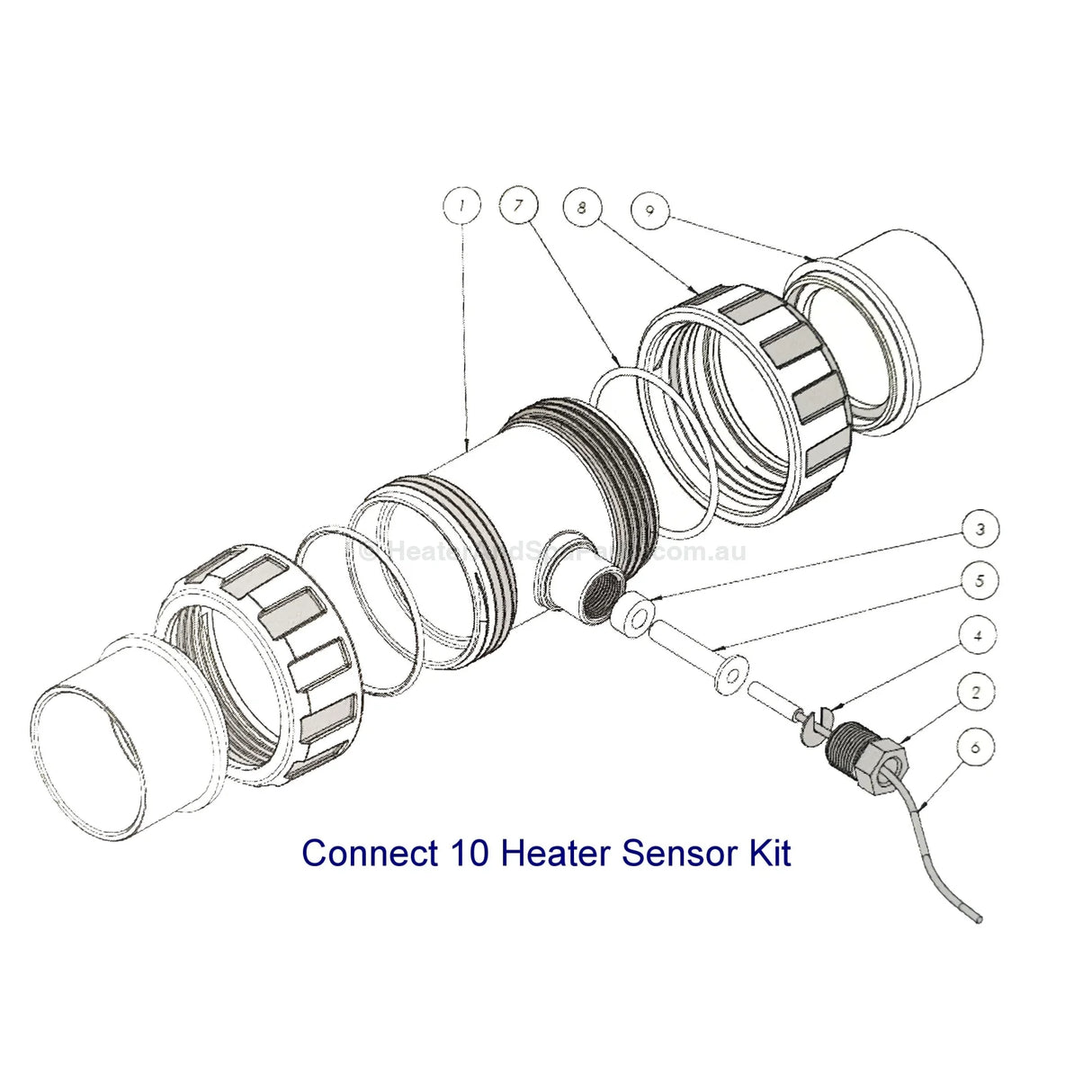Connect 10 Heater Sensor Kit and Solar Sensor Kit - For Heat Pumps & non-Astral Gas Heaters - Heater and Spa Parts