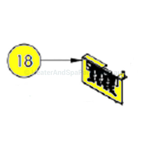 Connect 10 Pcb Circuit Board Components - Astralpool 18. Pcb-8 Plug Actuator