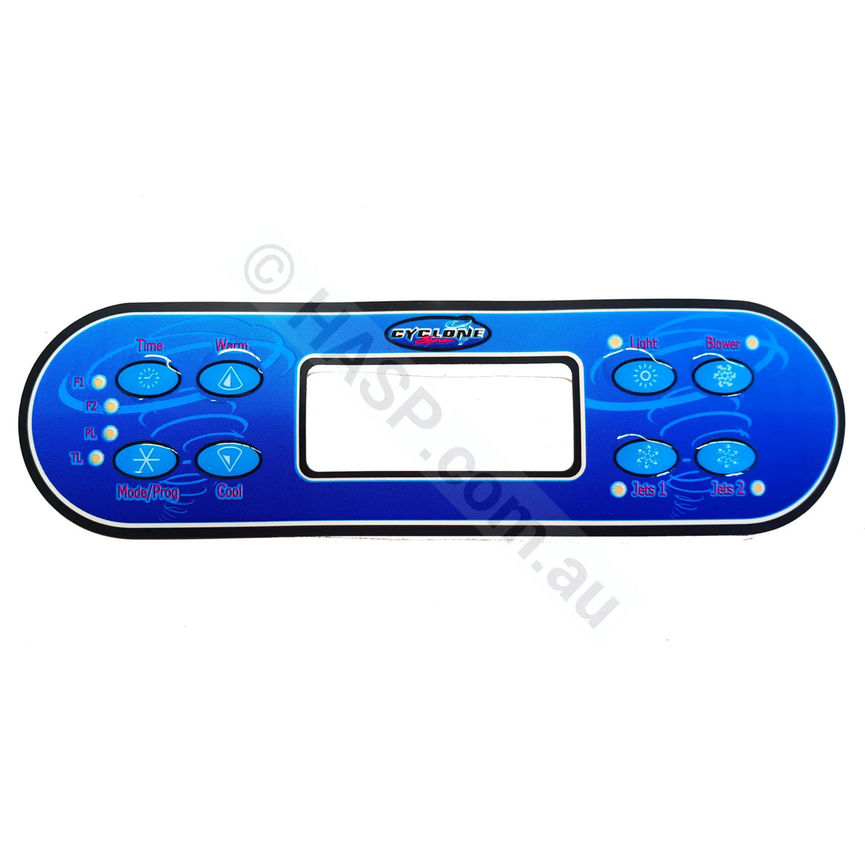 Cyclone Spas - ML700 Overlay Protective Decal Sticker - Balboa - 8-button - Heater and Spa Parts