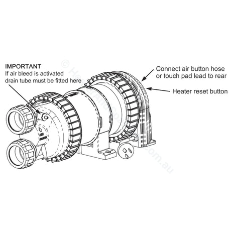 Davey Celsior Spa Bath Pumps - C200 Series - Replaces XS200 - 1HP - Heater and Spa Parts