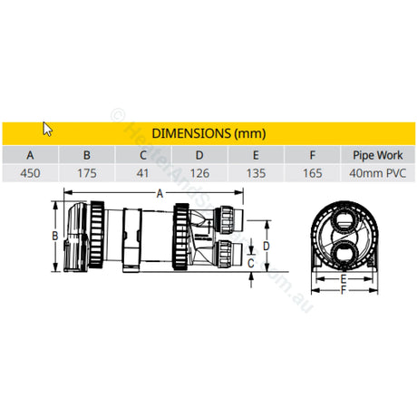 Davey Celsior Spa Bath Pumps - C270 Series - Supercedes XS250 XS300 / HB HD - 1.25HP - Heater and Spa Parts