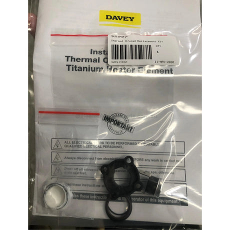 Davey Heater High-limit Parts - For Titanium Spa Power Heaters since 2016 - Heater and Spa Parts