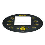 Davey Spa-Quip Sp1200 Overlay - Oval Touchpad Control Sticker Spa Power 1200