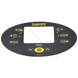 Davey Spa-Quip Sp800 Overlay - Oval Touchpad Control Sticker Spa Power 800