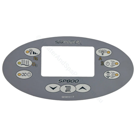 Davey Spa-Quip Sp800 Overlay - Oval Touchpad Control Sticker Spa Power 800