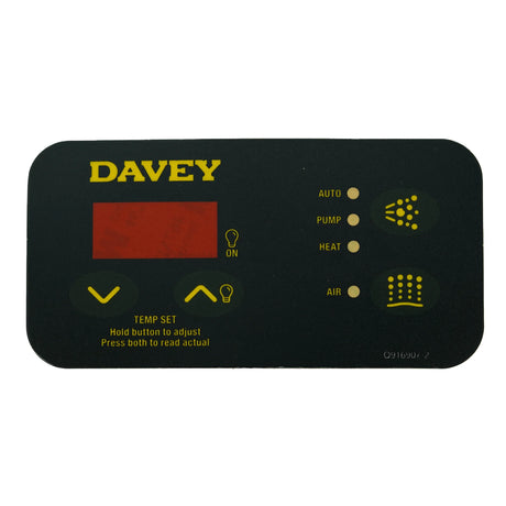 Davey Spaquip Sp400 Sp500 Sp600 Sp601 Rectangular Overlay Decal Sticker For Touchpad Touchpads