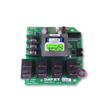 Davey SpaQuip Spa Power 500 54500 Circuit Board - SP500 MKII PCB - Heater and Spa Parts