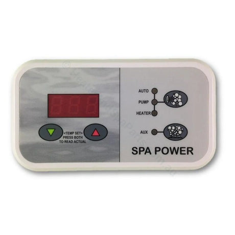 Davey SpaQuip Spa Power 400/500/600/601 Touchpad Control Panel Key Pad - Rectangular - Heater and Spa Parts