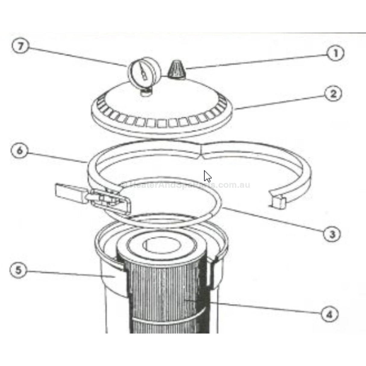 Dega / Quiptron / Onga Air Relese Valve - Cone Shaped - Heater and Spa Parts
