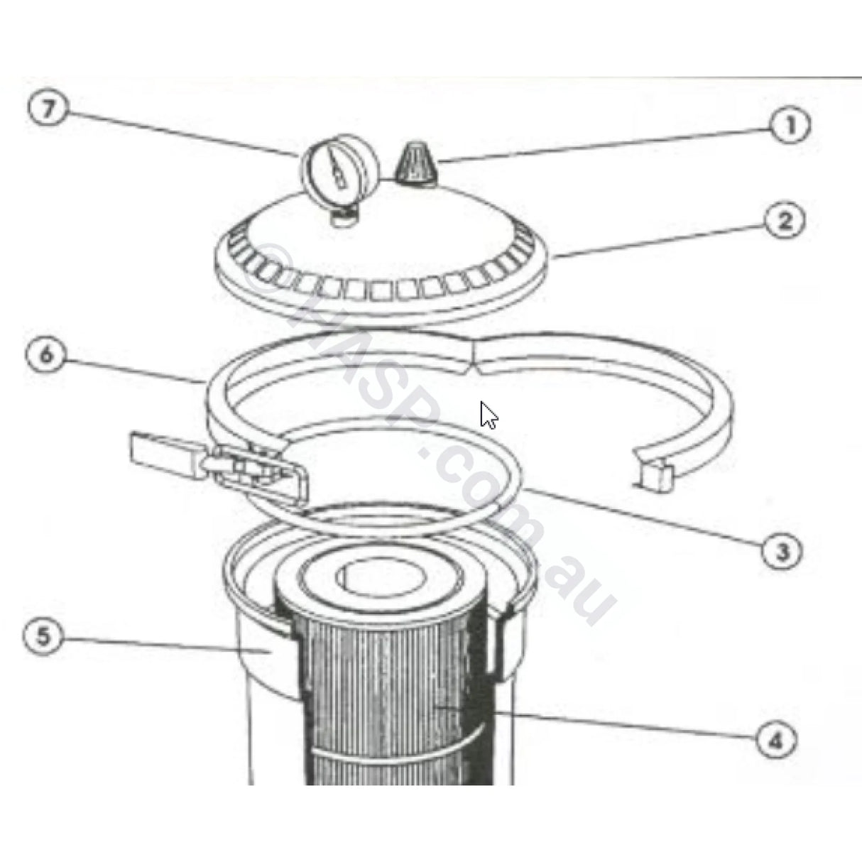 Dega / Quiptron / Onga Air Relese Valve - Cone Shaped - Heater and Spa Parts