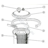 Dega / Quiptron / Onga Air Relese Valve - Cone Shaped - Heater and Spa Parts