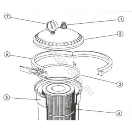 Dega / Quiptron / Onga Air Relese Valve - Cone Shaped - Heater and Spa Parts