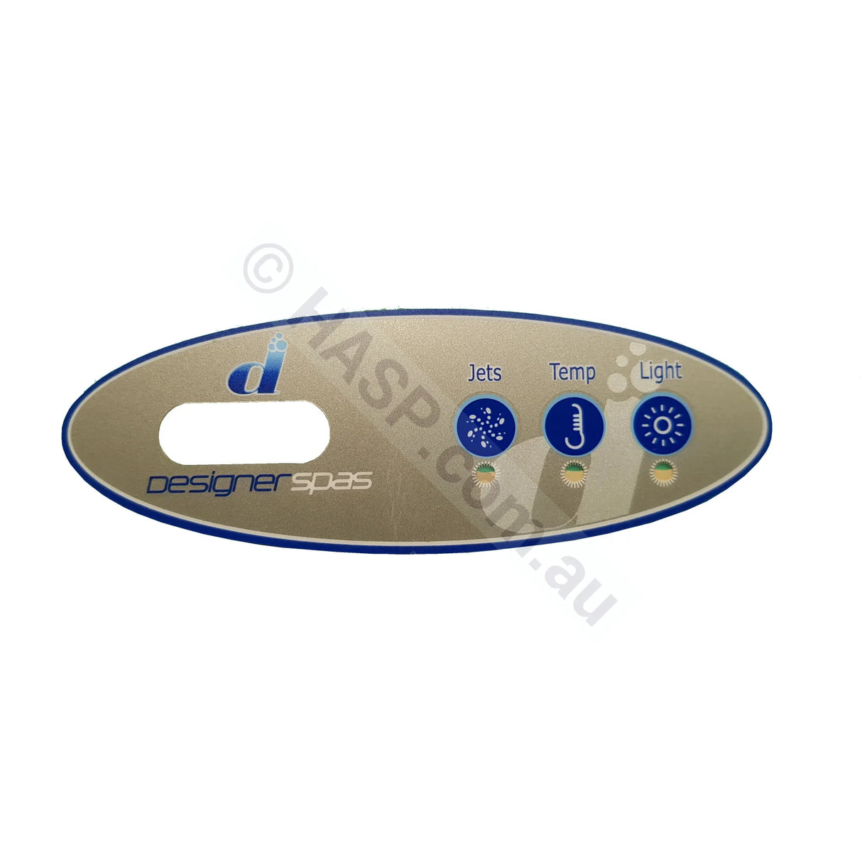 Designer Spas - 3-Button - Balboa VL200 Touchpad Overlay - Heater and Spa Parts