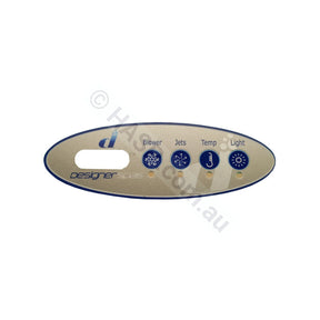 Designer Spas - 4-Button - Balboa VL200 Touchpad Overlay - Overlays
