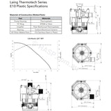 E10 Spa Circulation Pump - Itt Laing Xylem Goulds Thermotech Also Jacuzzi / Filtration Pumps