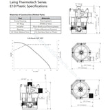 E10 Spa Circulation Pump - Itt Laing Xylem Goulds Thermotech Also Jacuzzi / Filtration Pumps