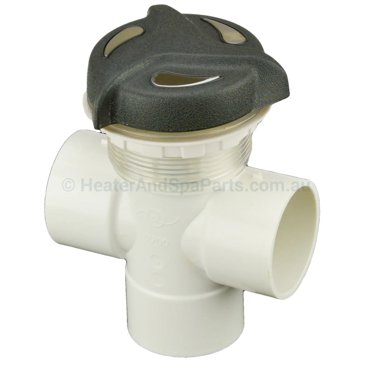 Edgetec 50mm Diverter Valve - Sea Breeze - Tri-Star Shape - Heater and Spa Parts