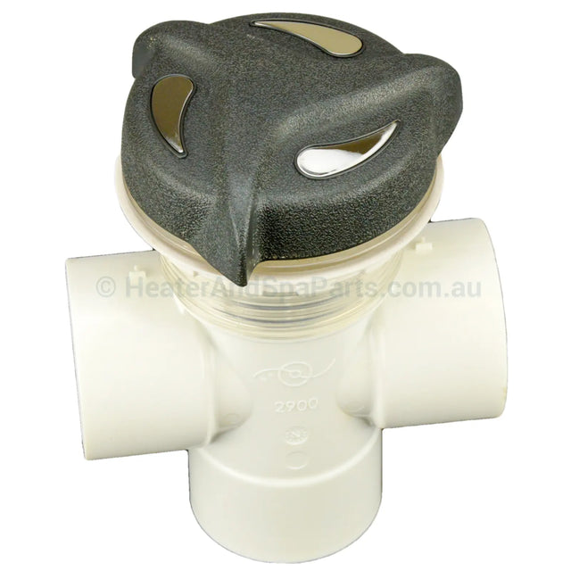 Edgetec 50mm Diverter Valve - Sea Breeze - Tri-Star Shape - Heater and Spa Parts