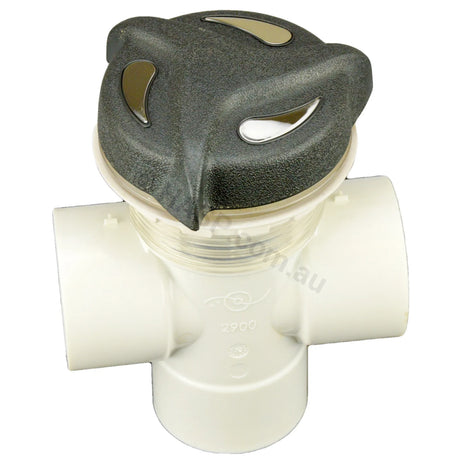 Edgetec 50mm Diverter Valve - Sea Breeze - Tri-Star Shape - Heater and Spa Parts