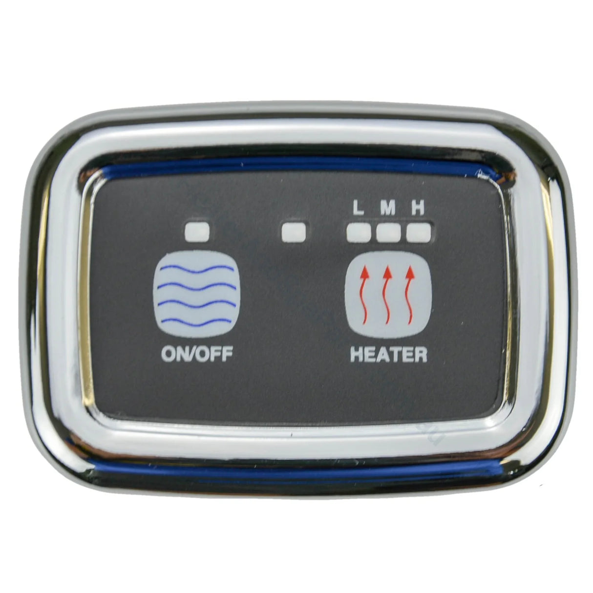 Edgetec & Decina Triflo Sensa-Touch Touchpad - Chrome w/ 4m Cable - Heater and Spa Parts