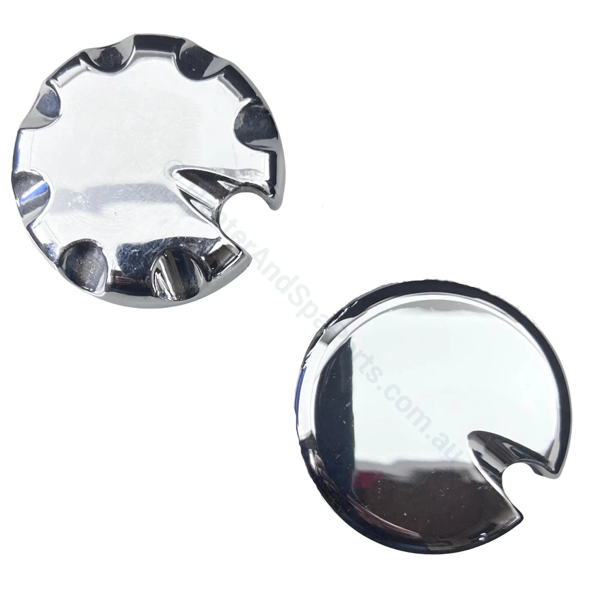 Edgetec Decina Chrome Spa Bath Air Control Caps - 46Mm