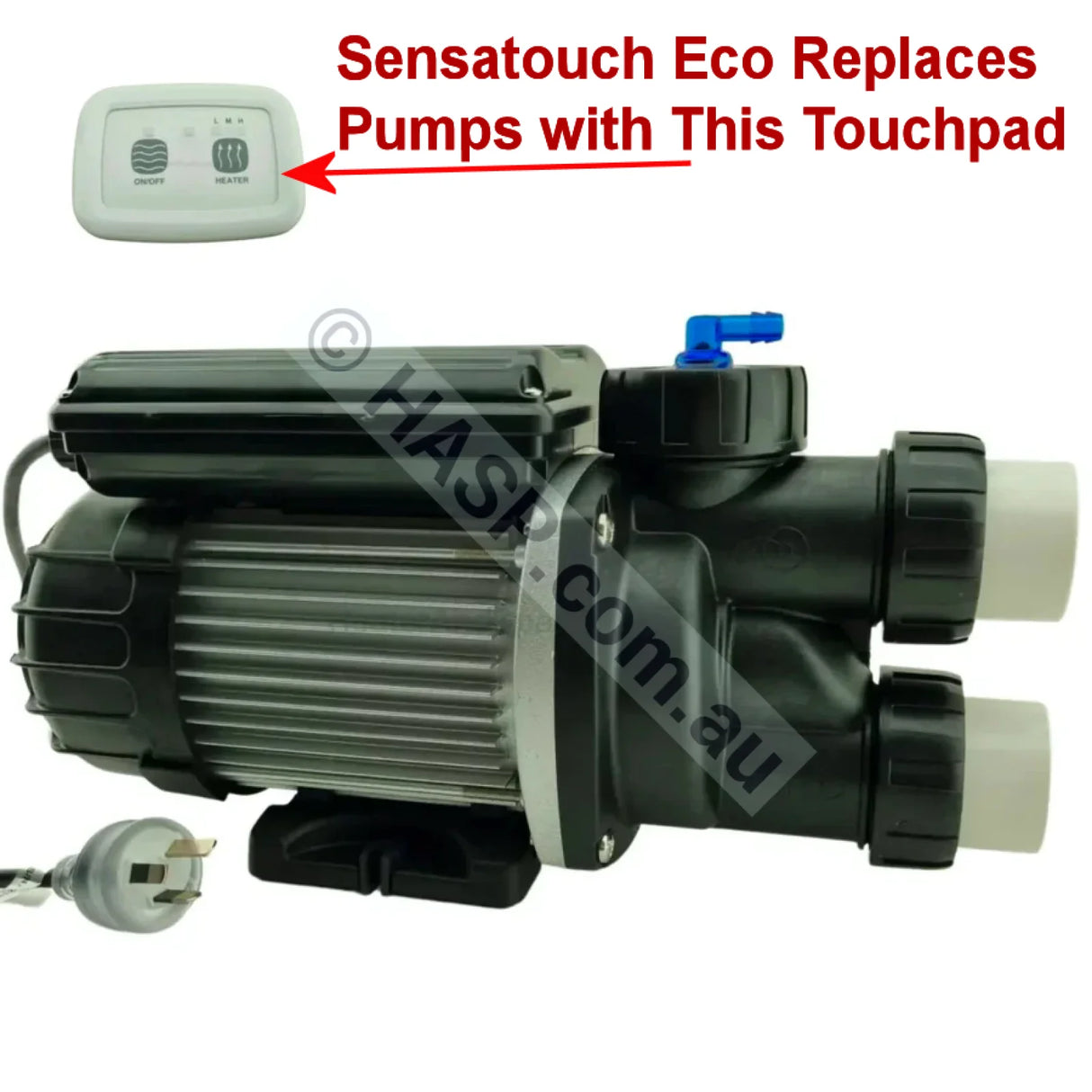 Edgetec / Decina Sensa-Touch Eco Triflo 1.0 Heated Spa Bath Pump w/ Heater Pool & Spa