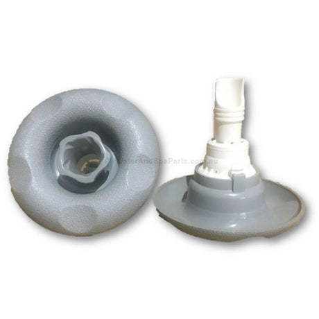 Edgetec Excess Spa Pool Jet - Directional - Grey Scallops - 100mm - Heater and Spa Parts