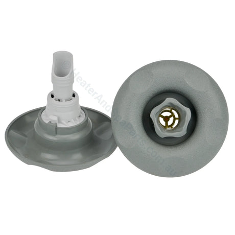 Edgetec Excess Spa Pool Jet - Directional - Grey Scallops - 100mm - Heater and Spa Parts