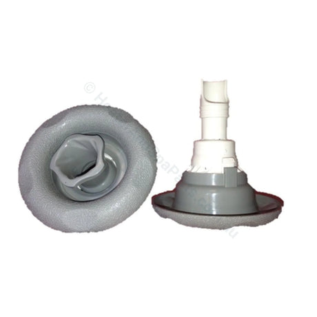 Edgetec Excess Spa Pool Jet - Directional - Grey Scallops - 84mm - Heater and Spa Parts