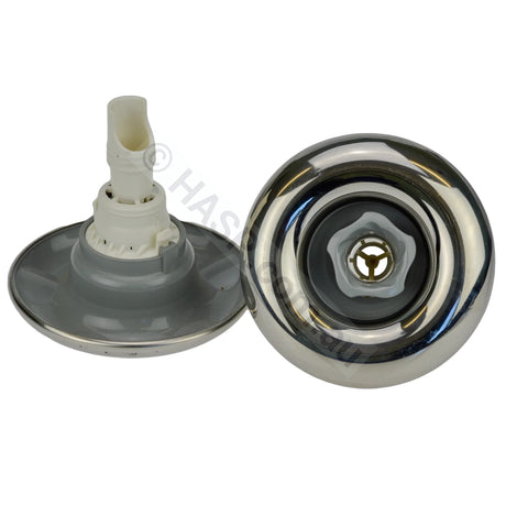 Edgetec Excess Spa Pool Jet - Directional - Stainless Grey - 100mm - Heater and Spa Parts
