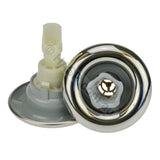 Edgetec Excess Spa Pool Jet - Directional - Stainless Grey - 84mm - Heater and Spa Parts