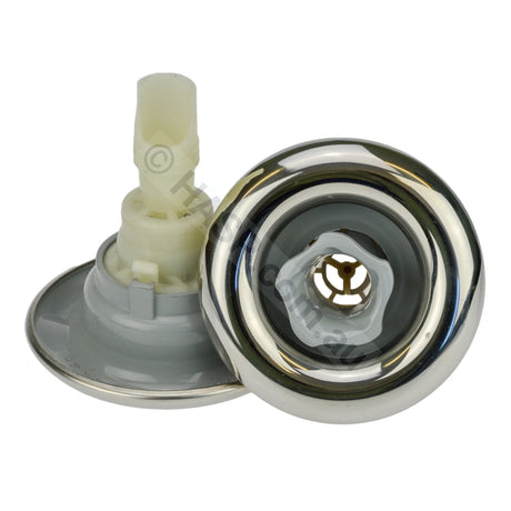 Edgetec Excess Spa Pool Jet - Directional - Stainless Grey - 84mm - Heater and Spa Parts