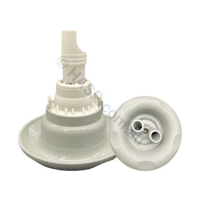 Edgetec Excess Spa Pool Jet - Twin Spin - Grey Scallops - 84mm - Pool & Spa