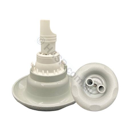 Edgetec Excess Spa Pool Jet - Twin Spin - Grey Scallops - 84mm - Pool & Spa