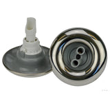 Edgetec Excess Spa Pool Jet - Twin Spin - Stainless Grey - 100mm - Heater and Spa Parts