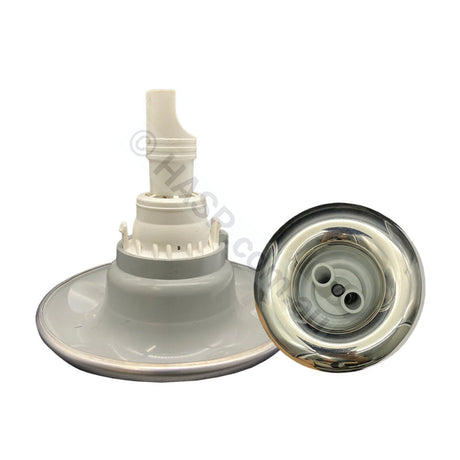 Edgetec Excess Spa Pool Jet - Twin Spin - Stainless Grey - 100mm - Pool & Spa