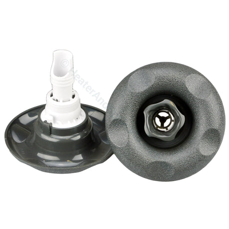 Edgetec Excess Spa Pool Jet - Twirl Directional - Graphite Gray - 100mm - Heater and Spa Parts