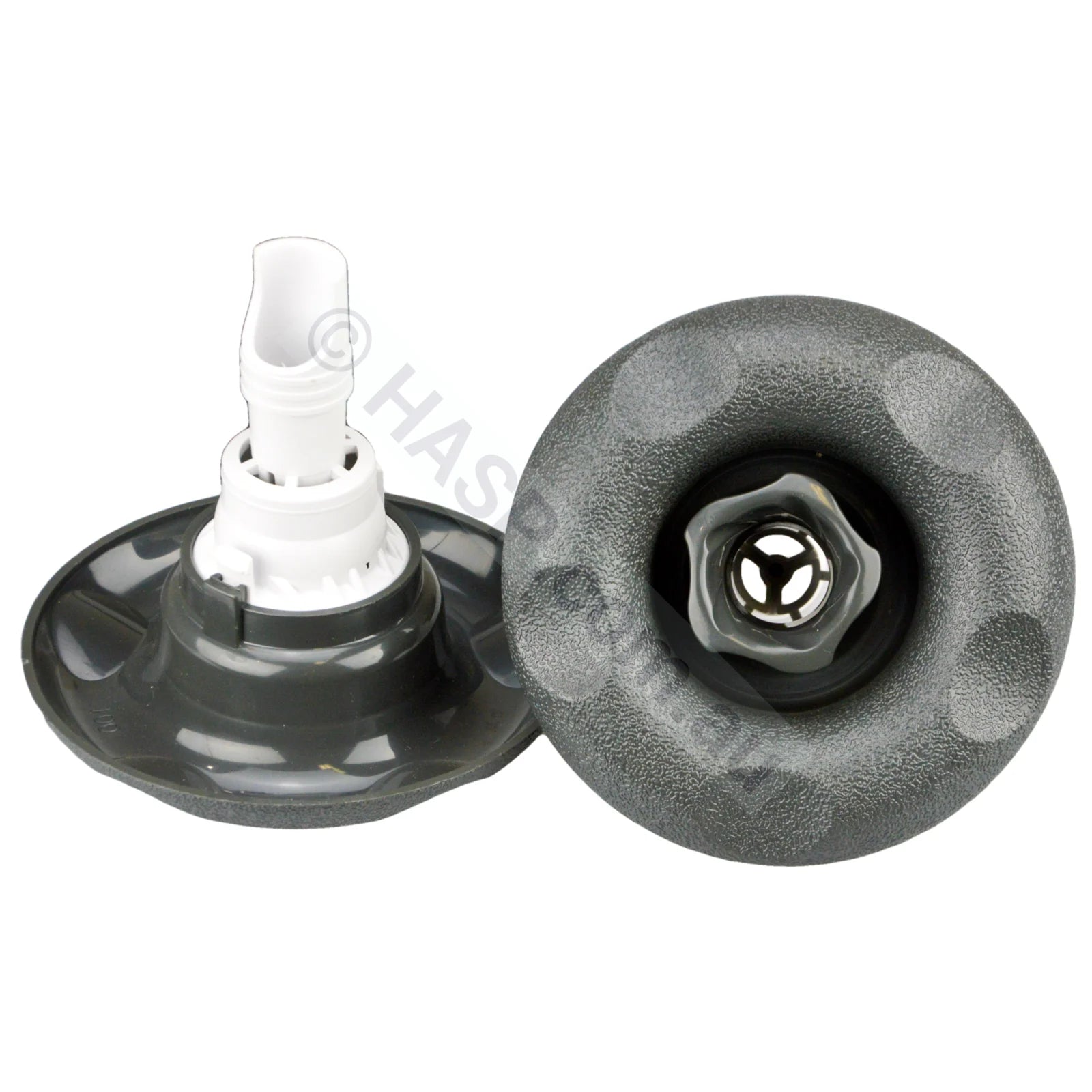 Edgetec Excess Spa Pool Jet - Twirl Directional - Graphite Gray - 100mm - Heater and Spa Parts