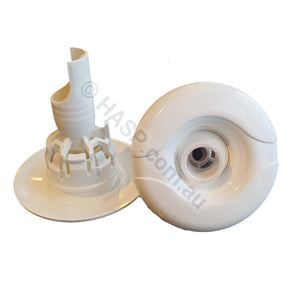 Edgetec Eyeris Jet Face & Venturi - White - Mitee / Decina - 72mm - Heater and Spa Parts