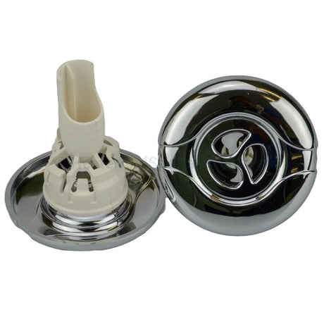 Edgetec Eyeris Spa Bath Jets - Chrome Pulse Rotating 72Mm