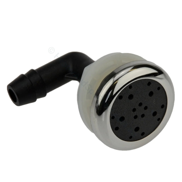 Edgetec O2 Air Injector - Graphite Grey w Stainless Steel Escutcheon - 33.5mm - Heater and Spa Parts