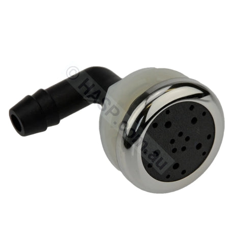 Edgetec O2 Air Injector - Graphite Grey w Stainless Steel Escutcheon - 33.5mm - Heater and Spa Parts