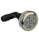 Edgetec O2 Air Injector - Light Grey w Stainless Steel Escutcheon - 33.5mm - Heater and Spa Parts