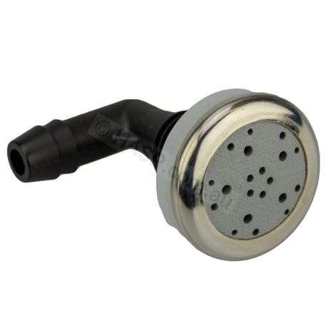 Edgetec O2 Air Injector - Light Grey w Stainless Steel Escutcheon - 33.5mm - Heater and Spa Parts